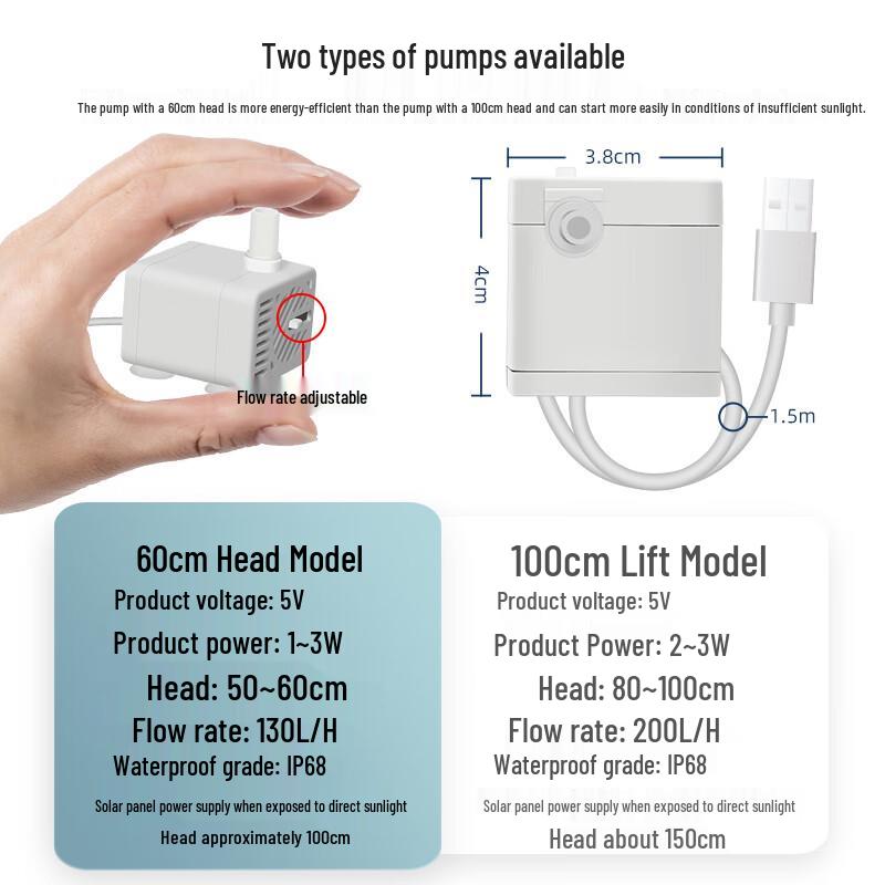 Solar Powered Pond & Aquarium Pump System