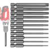 11 Pcs Magnetic Torx Screwdriver Bit Set Hex Shank Security Magnetic Head T6/T7/T8/T9/T10/T15/T20/T25/T27/T30/T40 Drill Tools