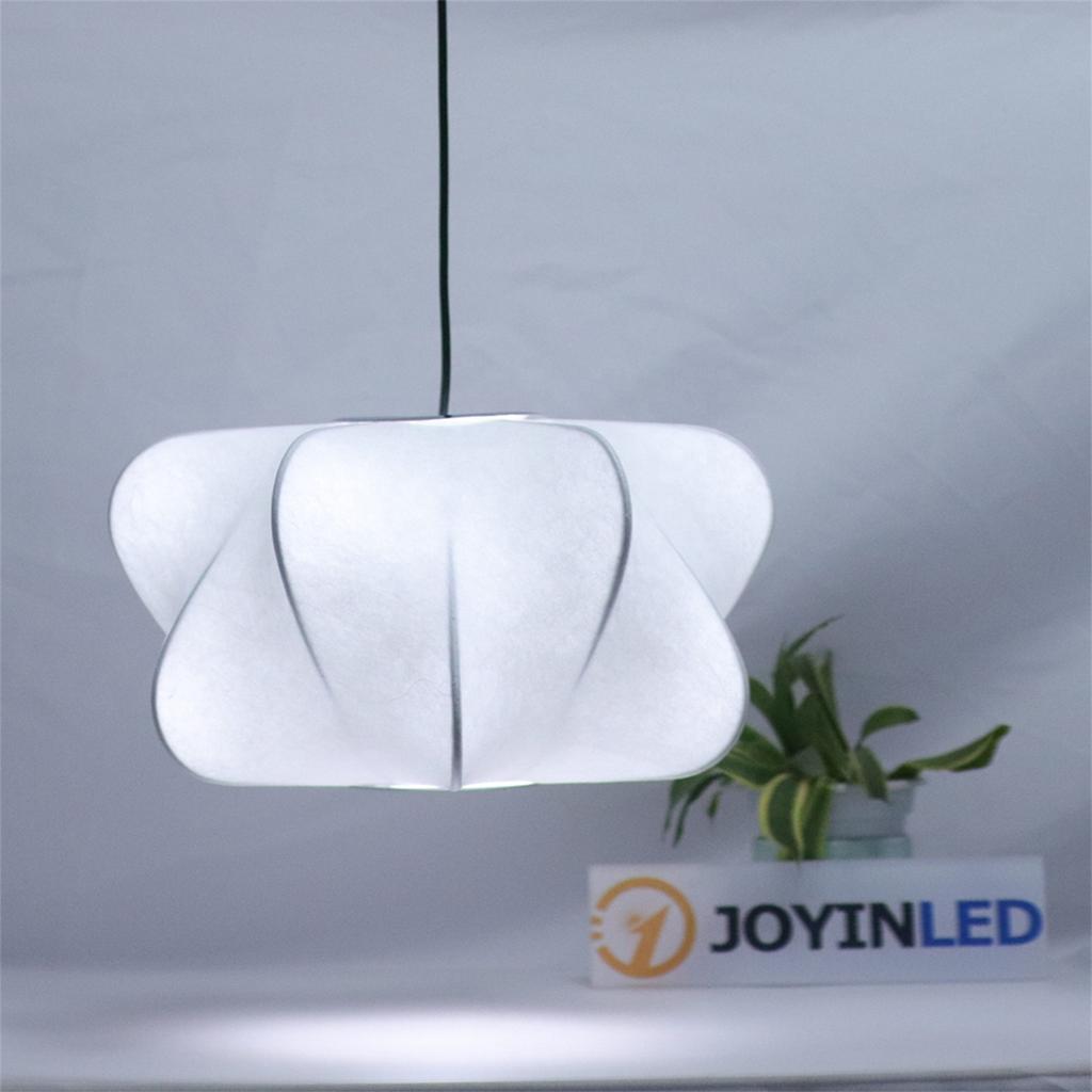 Modern Creative Antique Wabi-sabi Style Chandelier Hotel Dining Room Led Living Room Bedroom Suspension Study Silk Lamps