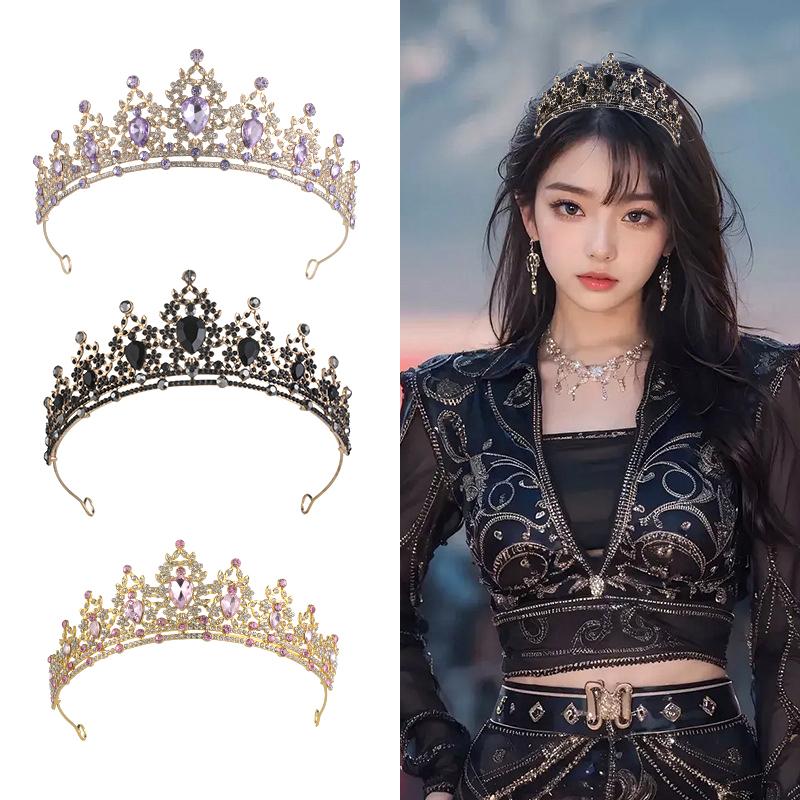 Принцесса королева винтажные диадемы и короны тиары для женщин свадебные свадебные вечеринки выпускной украшения для волос аксессуары