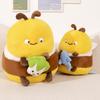 Charming Fluffy Plush Bee Doll Colorful Stuffed Animal Toy With Pp Cotton Filling