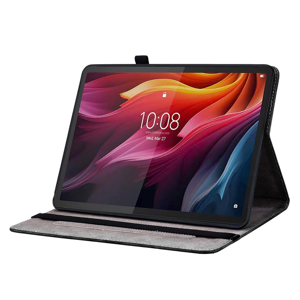 Кожаный чехол для Lenovo Tab K11 Plus/M11 Plus/Xiaoxin Pad Plus (2024) Чехол-подставка с принтом и слотами для карт