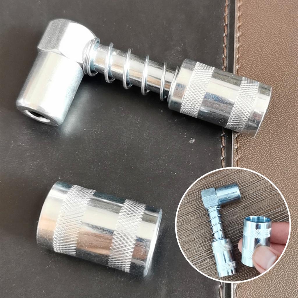 90 Degree Grease Coupler Adapter Fitting Tool Coupler Grease Fitting Tool For Car Truck Etc Sleeve Locks Coupler In
