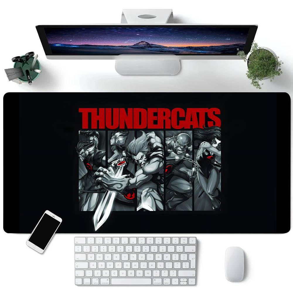 Cartoon ThunderCats Mousepad Large Keyboard Desk Mat Gaming Mouse Pad LockEdge Non-slip Mat