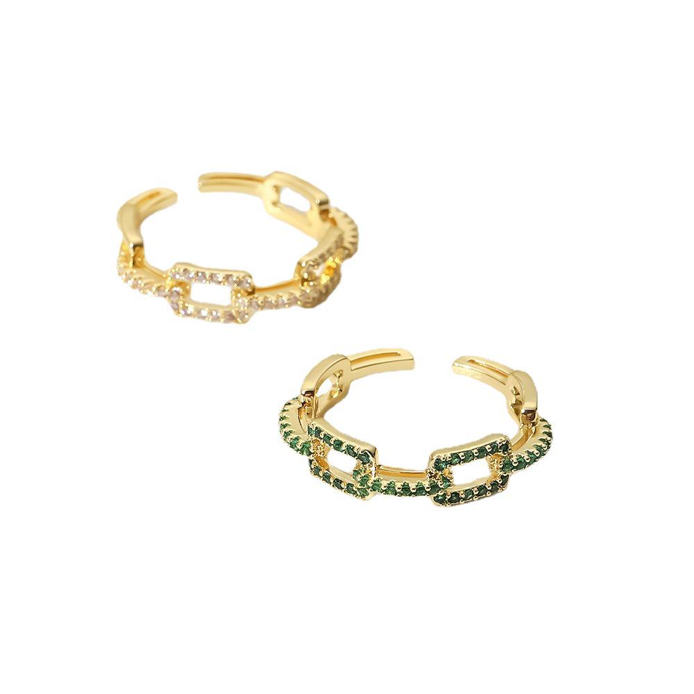 European & American Style 18K Gold-Plated Adjustable Women's Ring