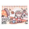 Student's Cartoon Scrapbook Notebook Useful Details Stationery School Supplies Notebook for Exquisite Thanksgiving Gift