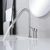 Nickel 304 Stainless Steel Bathroom Basin Faucet Deck Mounted Widespread Hot And Cold Mixed Water Basin Faucet Bathroom Tap
