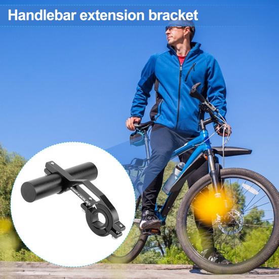Aluminum Alloy Bicycle Handlebar Extender Quick Installation Handlebar Extension Bracket for Bike Light Phone Code Handlebar Cross Bar