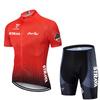 Mens Cycling Jersey Shorts Set Breathable Bike Apparel Road Outdoor Sports