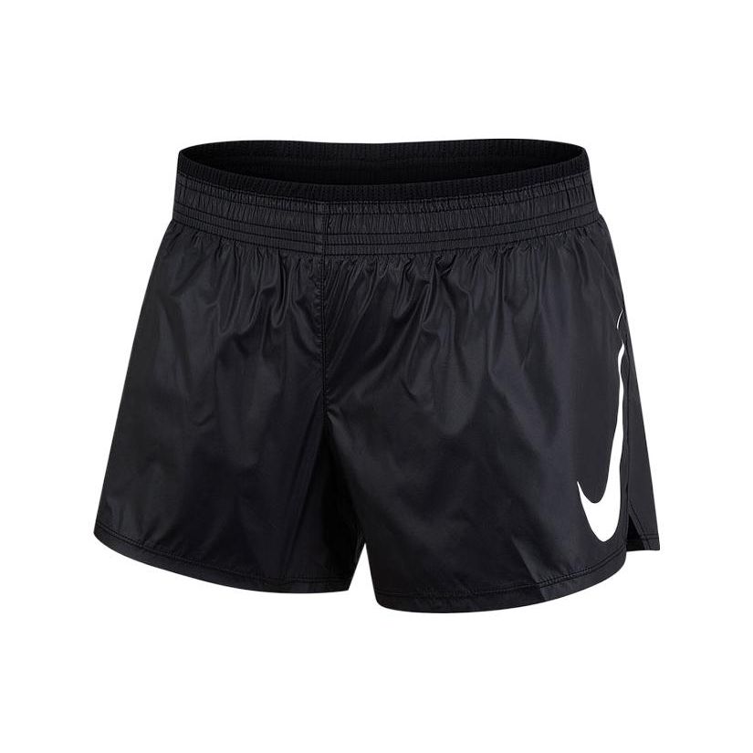 Nike Большой логотип с принтом, дышащие, эластичный пояс, повседневные шорты, женские шорты, черные DB4355-010