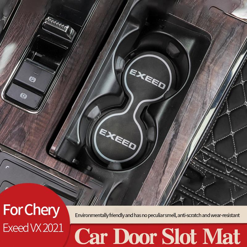 Car Door Groove Mat For Chery Exeed VX 2021 Anti-slip Cup Pad Rubber Rugs Slot Hole Interior Car-styling Accessories 17PSC