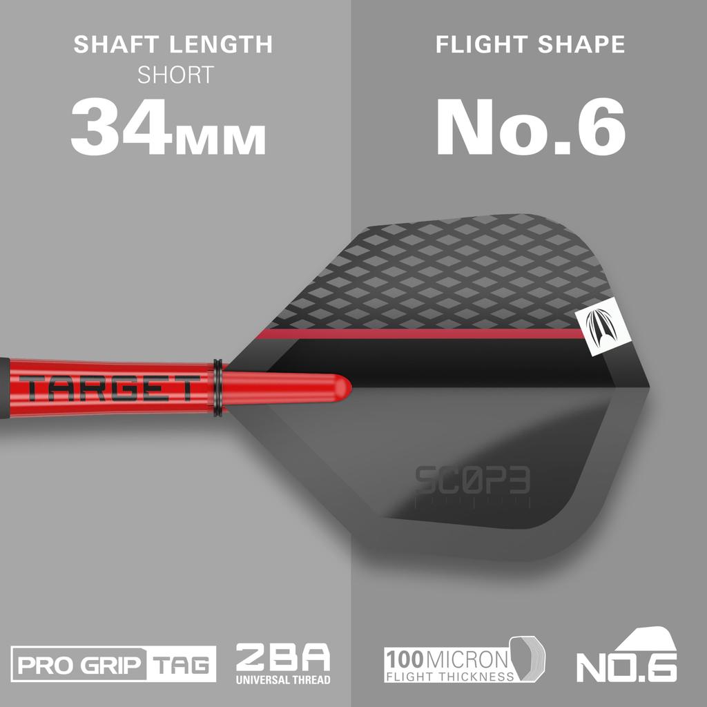 Дротики TARGET Darts Scope со стальным наконечником Swiss Point Вольфрамовый баррель для дротиков со стальным наконечником Дротики Красный Черный Инструмент Swiss Point Профессиональный набор дротиков Дротики, 90% Набор, 03-23G