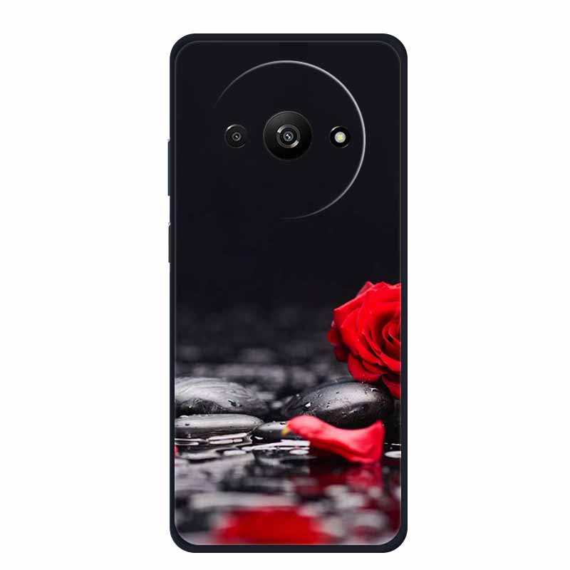 Чехол для телефона Xiaomi Poco C61 Задняя крышка Чехол PocoC61 Черный Силиконовый Мягкий Funda Para Для Xiaomi Poco C61 Чехол C 61 6.71" Coque