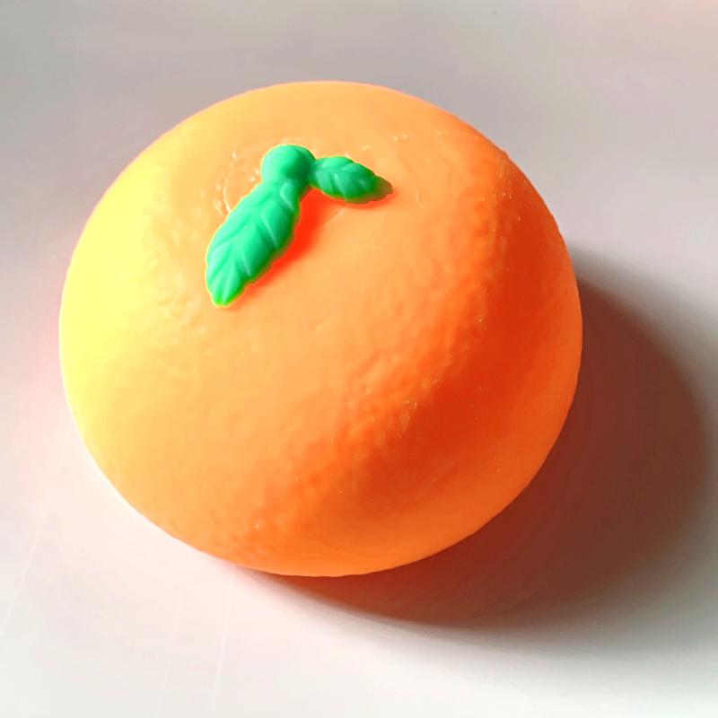 Сенсорная игрушка в форме апельсина, меняющая цвет, мягкая, медленно поднимающаяся, милый внешний вид, для снятия стресса, подарки на детский праздник
