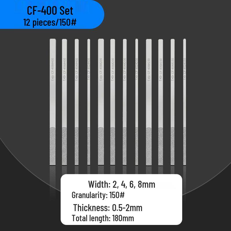 Diamond Sand Alloy File Set CF-400 for Flat Mold Grinding