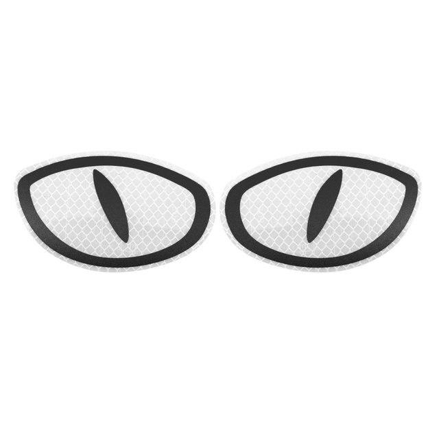 2 шт., предупреждение о безопасности автомобиля, светоотражающая наклейка «кошачий глаз», напоминание о безопасности заднего багажника, светоотражающая наклейка, наклейка на корпус мотоцикла