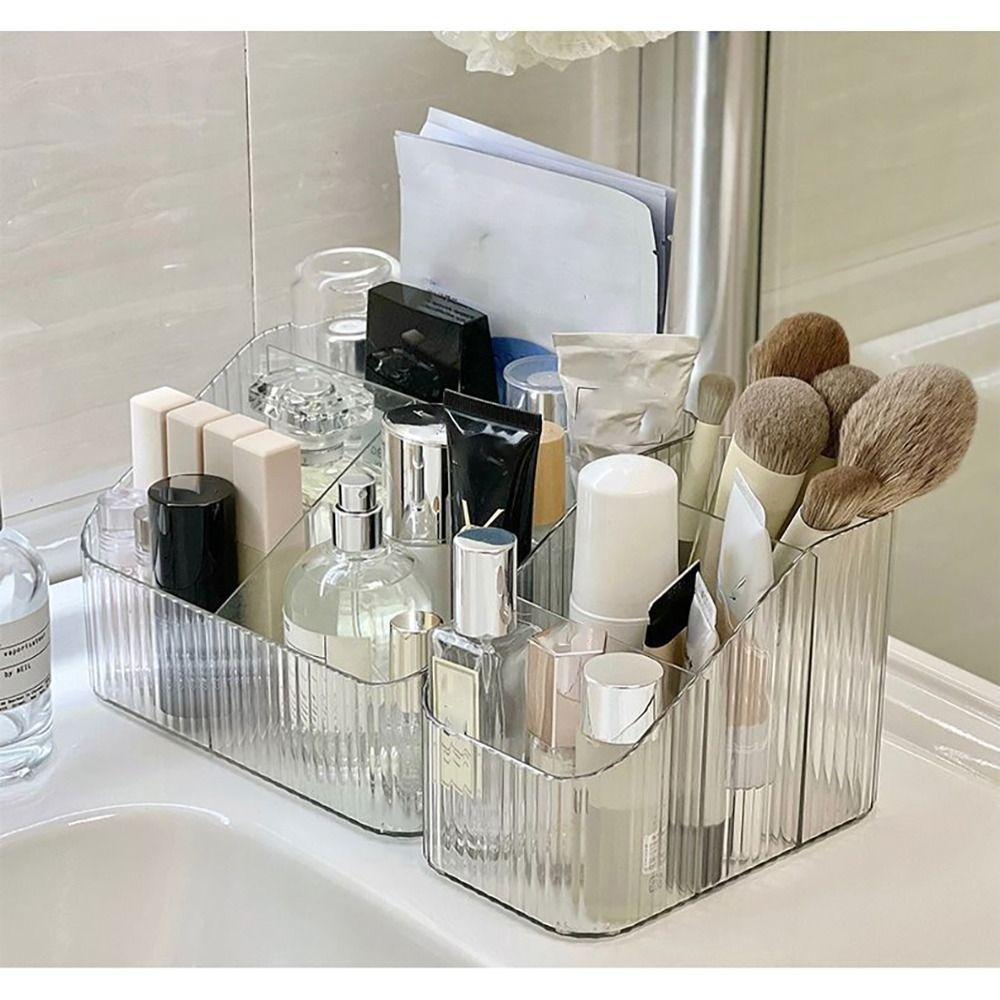 Lightweight Makeup Organizer Plastic Cosmetics Storage Rack New Versatile Storage Box