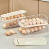 Auto Rolling Egg Organizer For Refrigerator Slide Egg Dispenser Safe Space-Saving Egg Storage Box Egg Organizer Refrigerator Egg