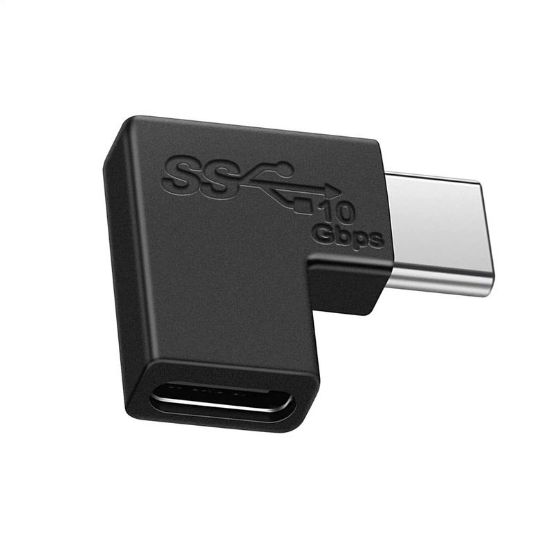 Конвертер USB Type C (папа) на USB Type C (мама) под прямым углом 90 градусов Адаптер USBC Для Samsung Для Huawei Мобильный телефон Портативный разъем