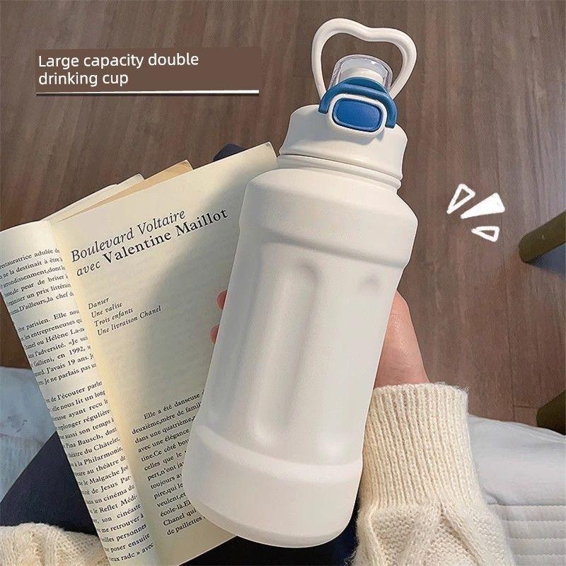 German Precision Large-Capacity Thermos Cup 304 Stainless Steel High-Value Water Bottle 2025 New Model Portable for Children and Girls