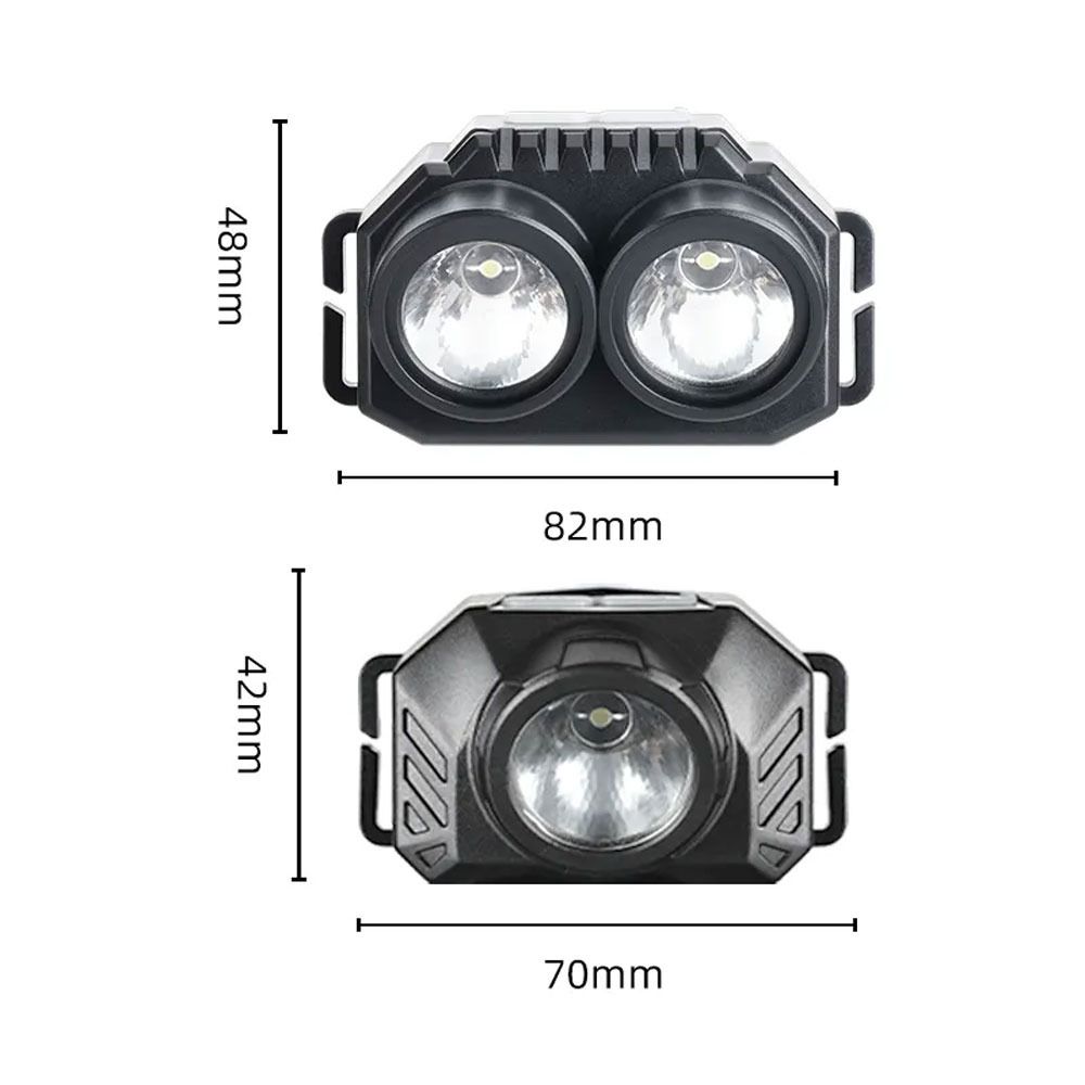 Head-mounted USB Rechargeable Head Light Waterproof Night Fishing Headlight Night Riding