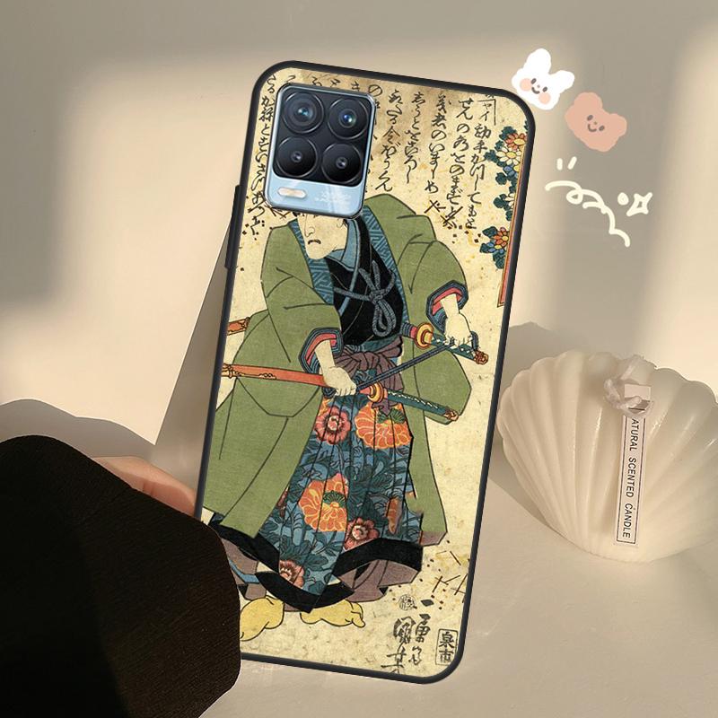 Японский Самурай Чехол Для Realme GT7 Pro GT6 C65 C67 C61 C53 C55 C51 C25 C63 C71 C75 11 12 13 14 15 Pro Plus