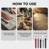 3mm Tip Stone Repair Pen Waterproof Permanent Memorial Inscription Pen Large Capacity Granite Marker Pen Cemetery Maintenance