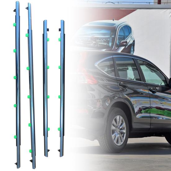 4 шт., уплотнительная лента для наружного окна, резиновая уплотнительная накладка для стекла, литая накладка для Honda