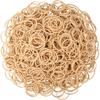 Rubber Bands Size #10 Beige 760 pcs Approximately 0.42 lb 1 inch Light Brown #10 Elastic Rubber Bands for Office Supplies