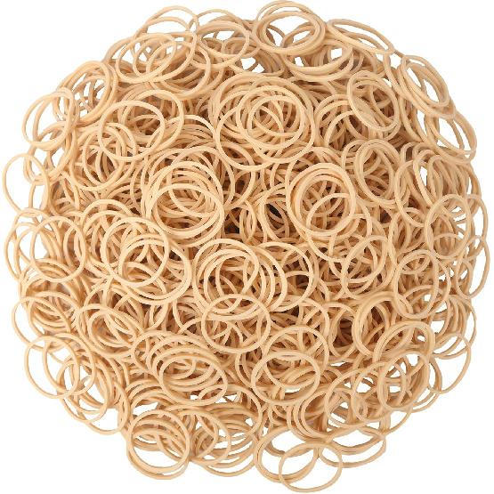 Rubber Bands Size #10 Beige 760 pcs Approximately 0.42 lb 1 inch Light Brown #10 Elastic Rubber Bands for Office Supplies