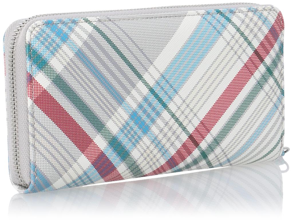 Кошелек на круговой молнии 51050023U ПРИНТ SAFFIANO КЛЕТКА МАДРАС [Vivienne Westwood] Женский [Товар]