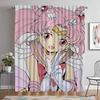 Шторы Chibiusa для гостиной Шторы для комнаты 2-панельные Шторы для домашнего интерьера Украшения на Хэллоуин Перегородки Шторы Кухня