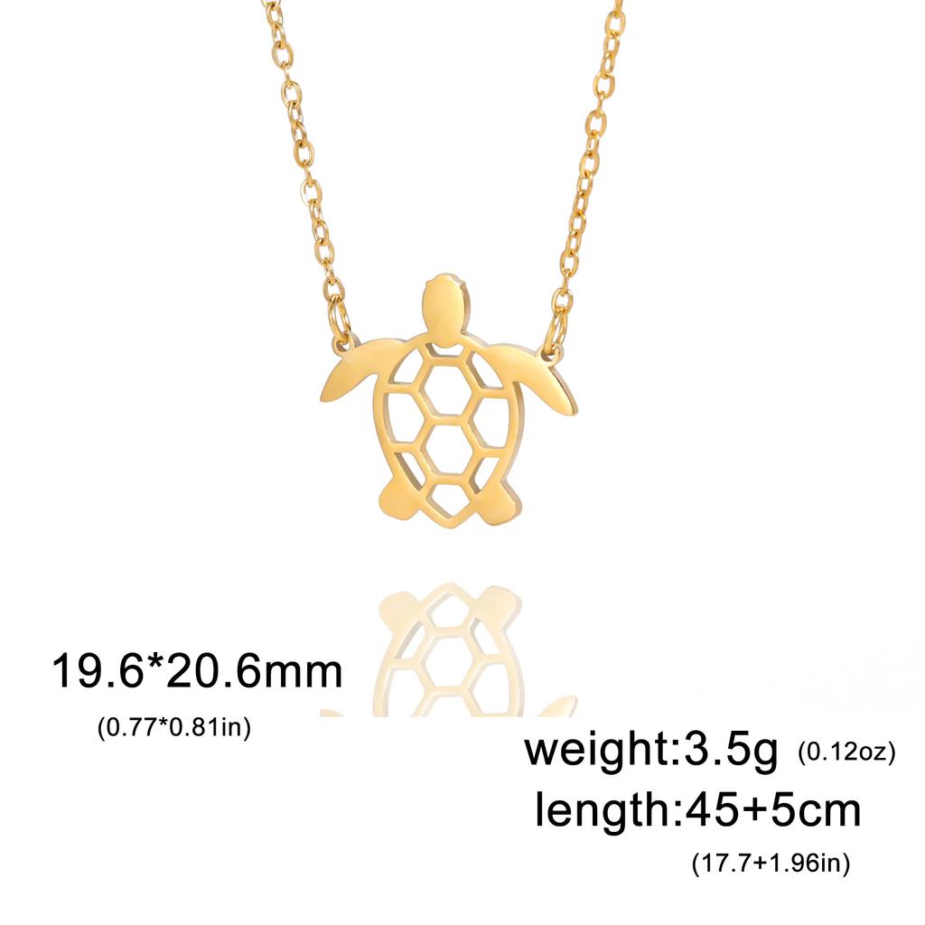 Cazador Animal Necklace for Men Women Stainless Steel Turtle Pendant Necklace Jewelry Gift Trend 2026 Birthday Gift Wholesale