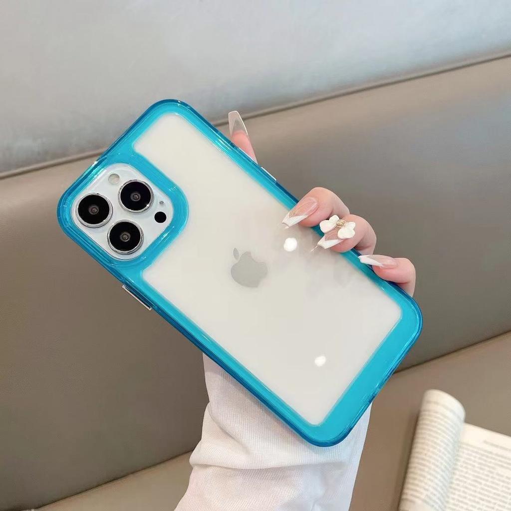 Прозрачный противоударный жесткий акриловый чехол для iPhone 16 15 14 13 12 11 Pro Max Plus 12 Mini 13 Mini силиконовый бампер прозрачная Capa