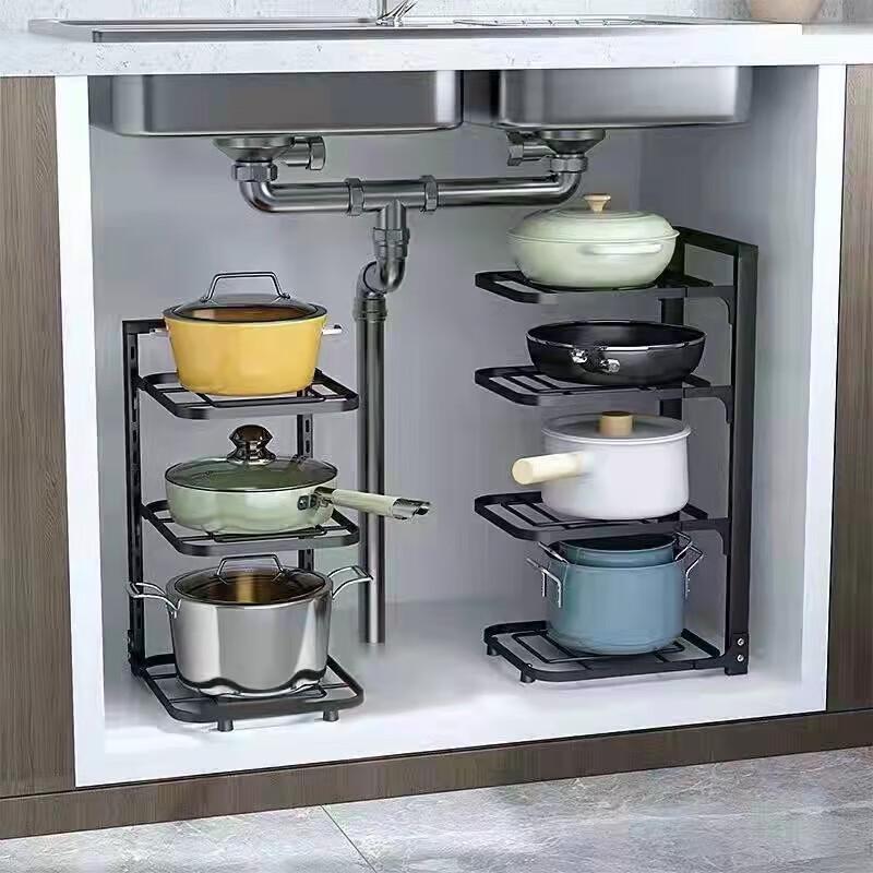 Kitchen Pot and Pan Organizer Rack