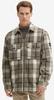 Winter Jacket Tom Tailor Flannel Plaid Jacket Chest Pockets 1042473 Grey Beige Melange Large Check