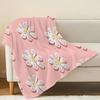 Floral Flannel Blanket,No Shedding Soft Cozy Warm Breathable Ideal for Home, Movie Nights, Christmas & Halloween Decor