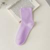 Autumn Winter Soft Comfort Breathable Dress Socks for Women Womens Cotton Crew Socks  Above Ankle Crew Socks for Casual