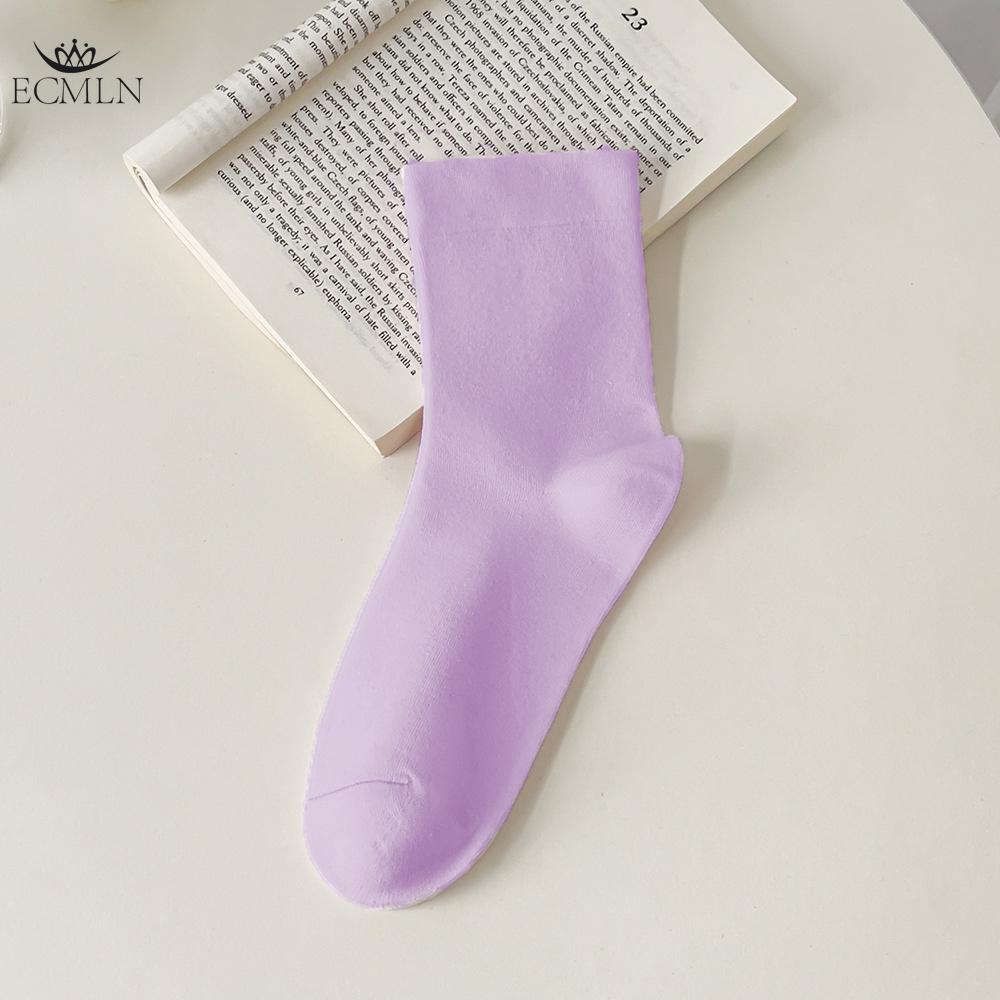 Autumn Winter Soft Comfort Breathable Dress Socks for Women Womens Cotton Crew Socks  Above Ankle Crew Socks for Casual