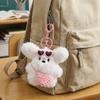 Soft Plush Rabbit Keychain Cartoon Car Key Ring Fashion Bag Charm Pendant  For Women