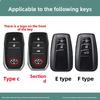 svagd6 Zinc Alloy Car Remote Key Case Cover for Toyota CHR Prado Prius Camry Corolla RAV4 - Durable Replacement Key Shell Accessory