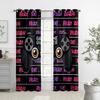 Children's Favorite Games Electronic Controller Curtains, 2 Panel Game Handle Curtains, Bedroom Decor, Boys and Girls Room