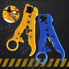 All-In-One Stripping Tool Cable Wire Stripper Compression Tool Coaxial Cable Stripper Round Cable Cutter Flat Cable
