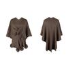Autumn and Winter Women Loose Bat Sleeve Cross Border Cloak Cardigan Knitwear V-Neck Sweater