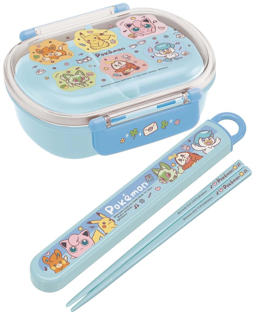 Skater Chopsticks Chopstick Box Set for Lunch Boxes Antibacterial Treatment Easy To Open Sliding Type Made In Japan Boys Girls Joyful Children's