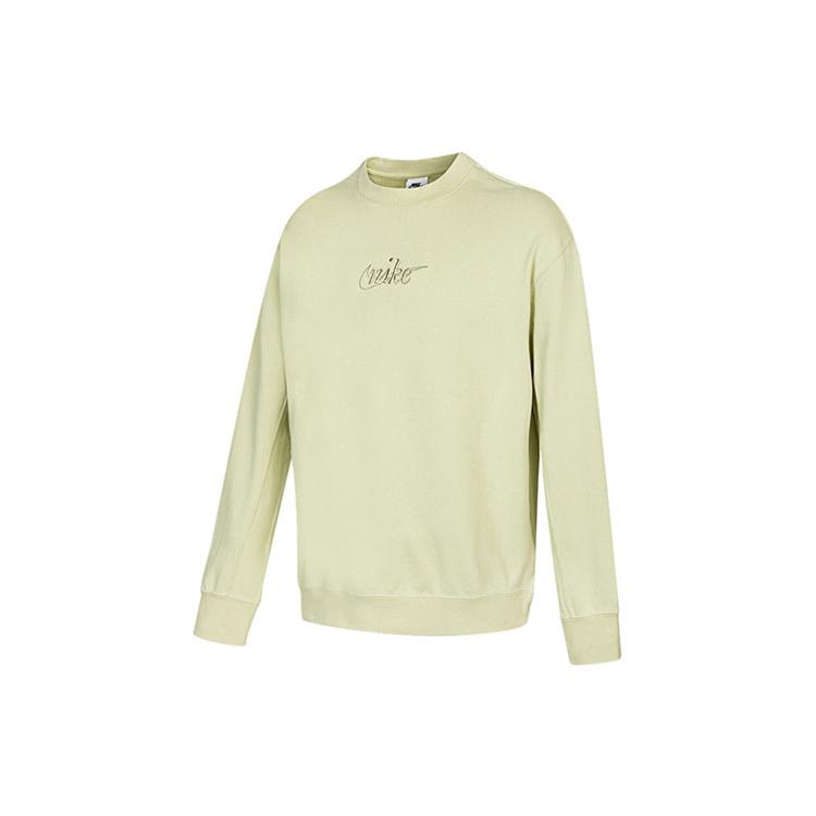 Nike Sweatshirts Men's Green Crew Neck Moderate Other DR7836-371