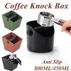 800 мл/450 мл Коробка для выбивания кофейной гущи Нескользящее ведро для сбора кофейной гущи Контейнер для кофейной гущи Домашнее кафе Мусорное ведро Кофейные аксессуары