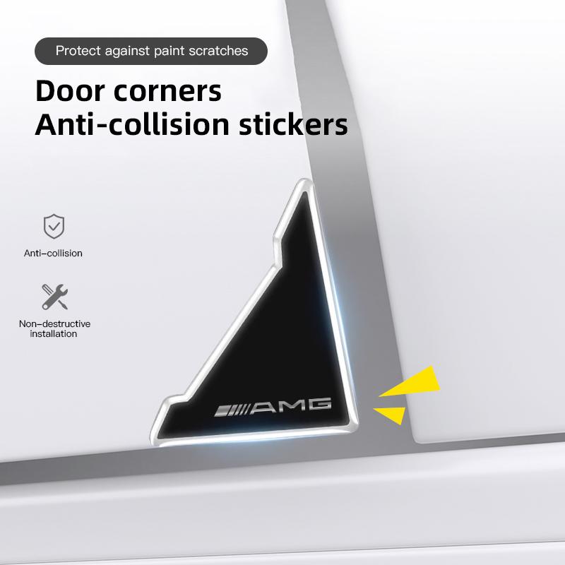Car Door Corner Covers Stickers Anti Scratch Protection Decals For Mercedes Benz AMG W205 W204 W206 W213 W212 W211 W222 W221 W17