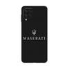 Чехол Maniacase для Samsung Galaxy A12 masertati белый карбоновый фон