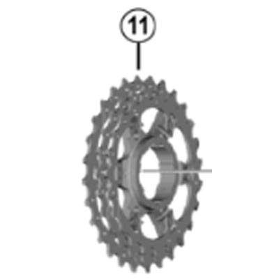 SHIMANO Ремонтные детали редуктора для Y1WW98030 (24-27-30Т) 11-30T CS-R7000